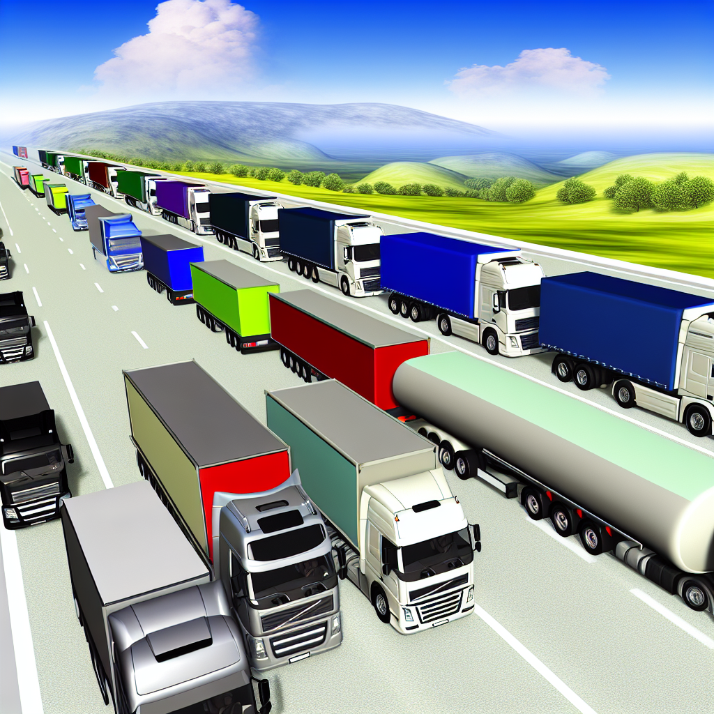 Trucking Fleet on the Road