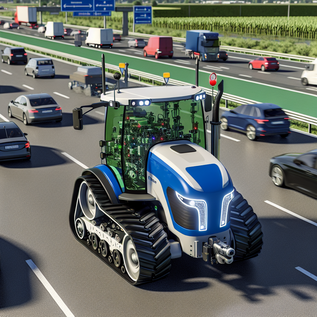 Autonomous LT Series Tractor in action