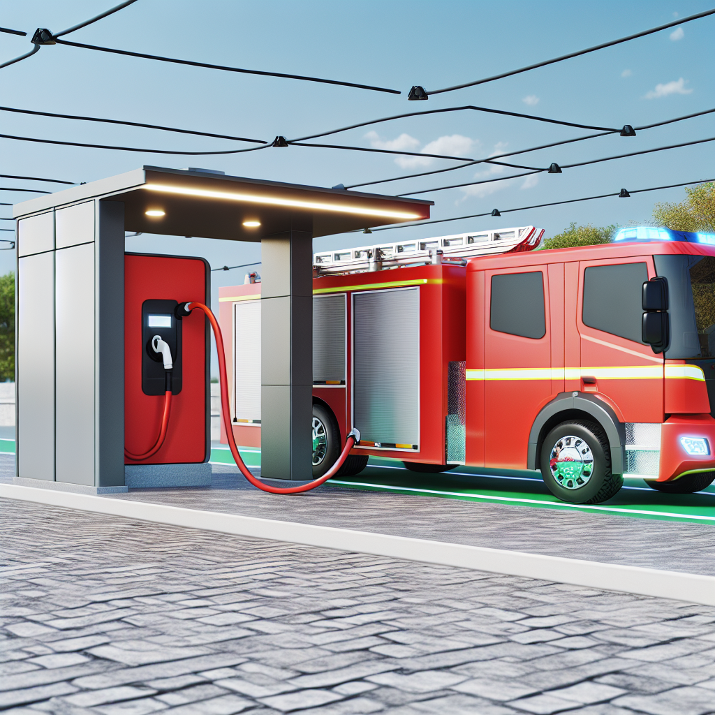 Electric Fire Truck Charging Station