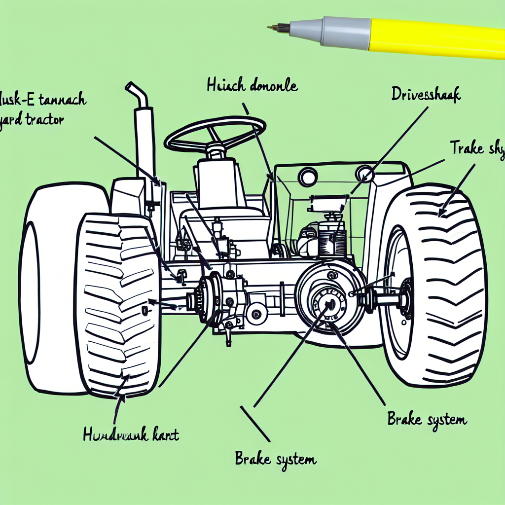 Key Mechanical Components of HUSK-e Tandem Yard Tractor