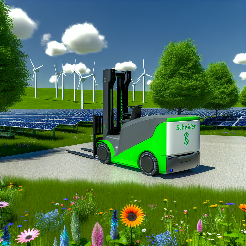 Schneider eCascadias in a green, eco-friendly setting