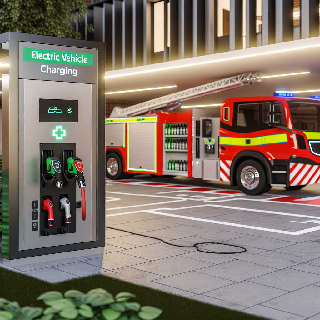 Electric Fire Truck Charging Station