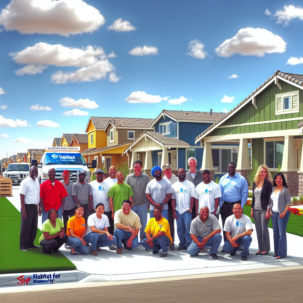 Finished homes built by Habitat for Humanity