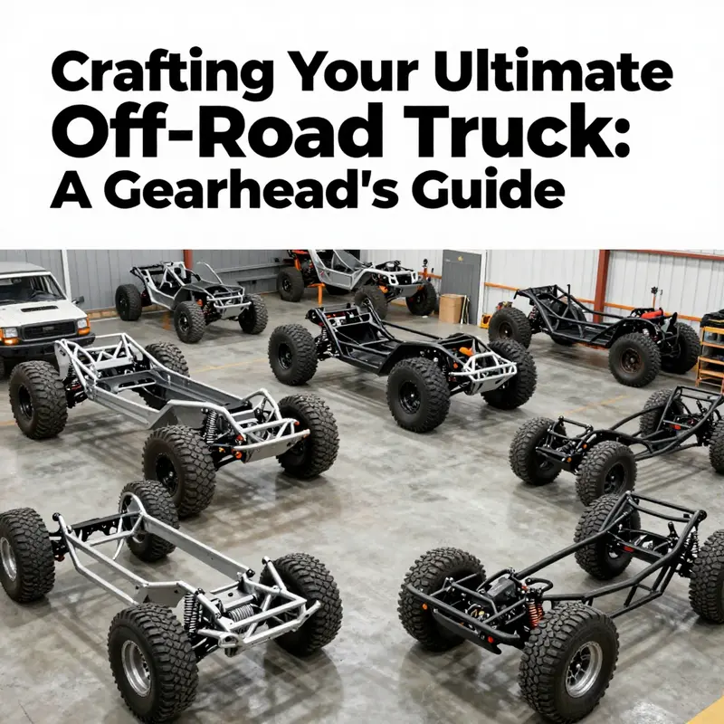 Off-road trucks navigating diverse terrains, emphasizing the importance of defining goals for truck builds.