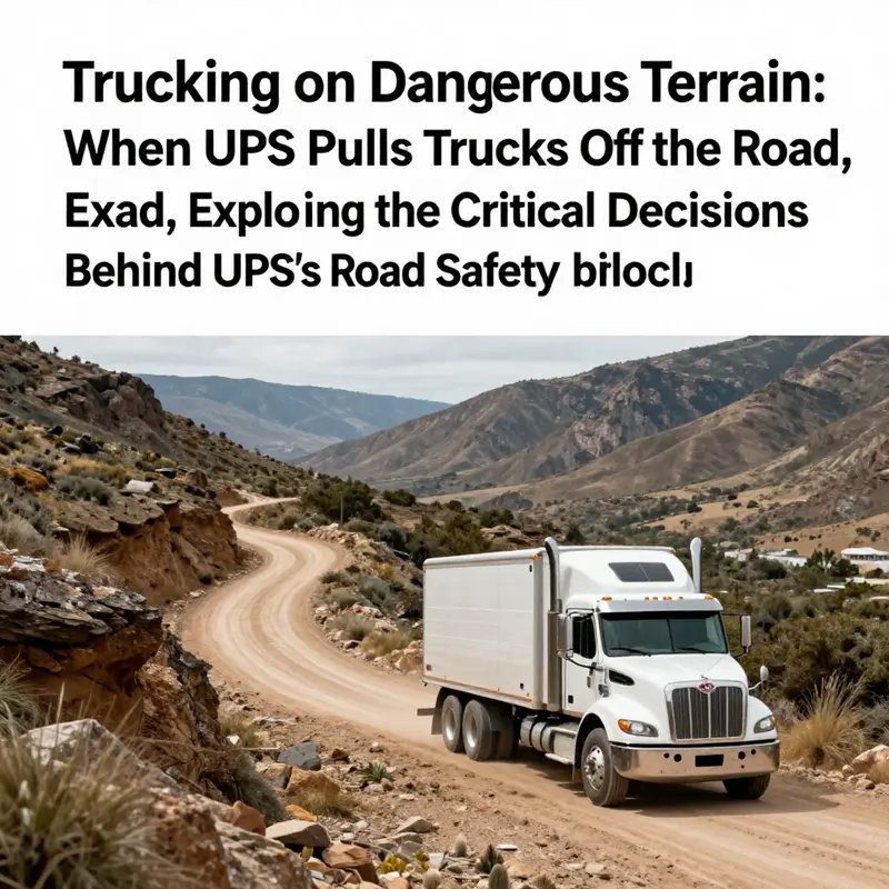 Scenic off-road trail showcasing challenging landscapes, linking the themes of adventure with logistics.