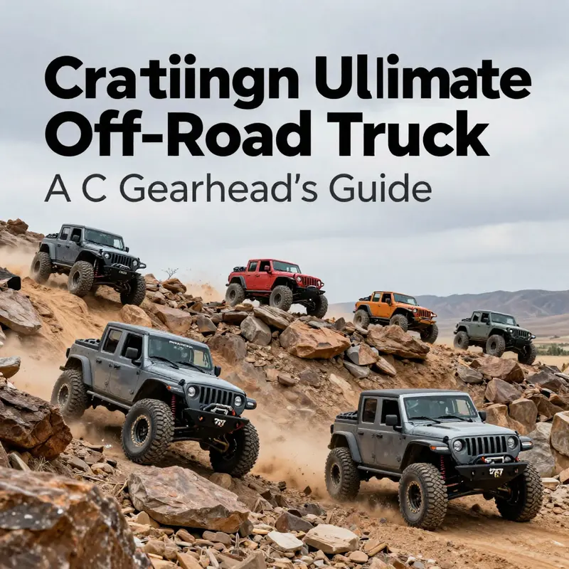 Off-road trucks navigating diverse terrains, emphasizing the importance of defining goals for truck builds.