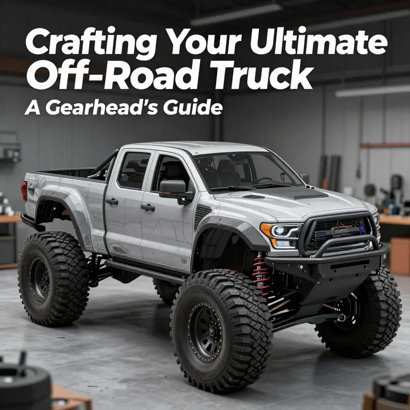 Off-road trucks navigating diverse terrains, emphasizing the importance of defining goals for truck builds.