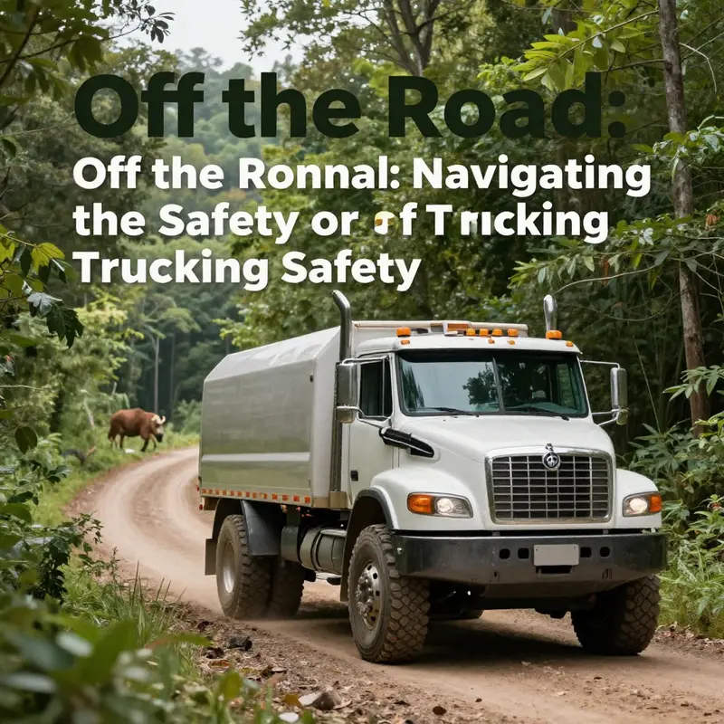 Off-road trucks adhering to essential safety regulations in a rugged landscape.
