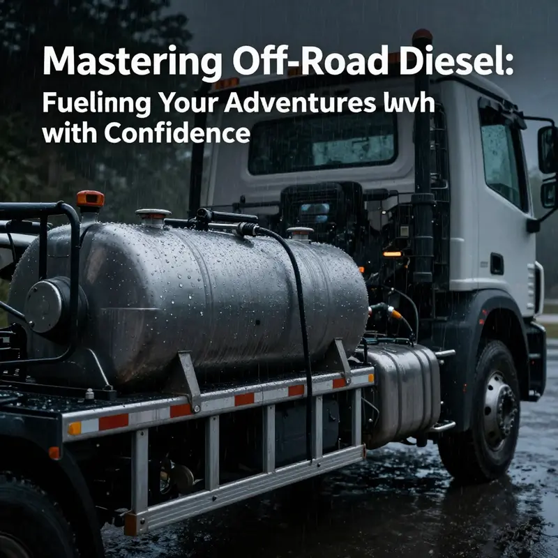 An off-road truck with a full diesel tank, ready for immediate adventures.