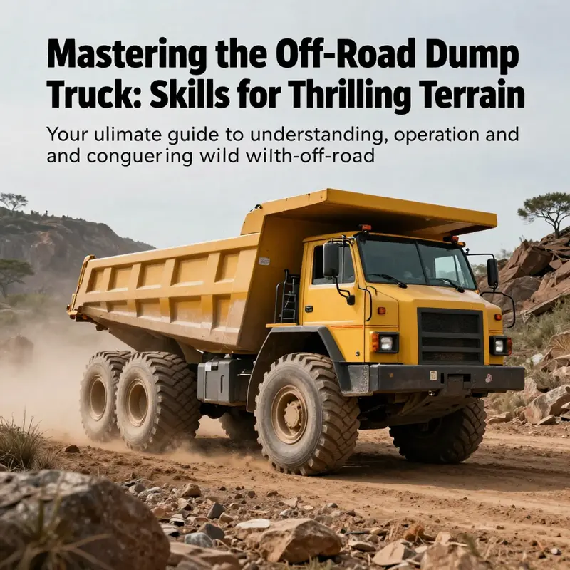 An off-road dump truck navigating through rugged landscapes, embodying the thrill of off-road adventure.