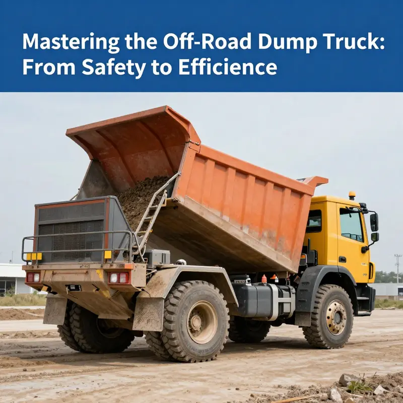 A mechanic performing safety checks on an off-road dump truck before operation.