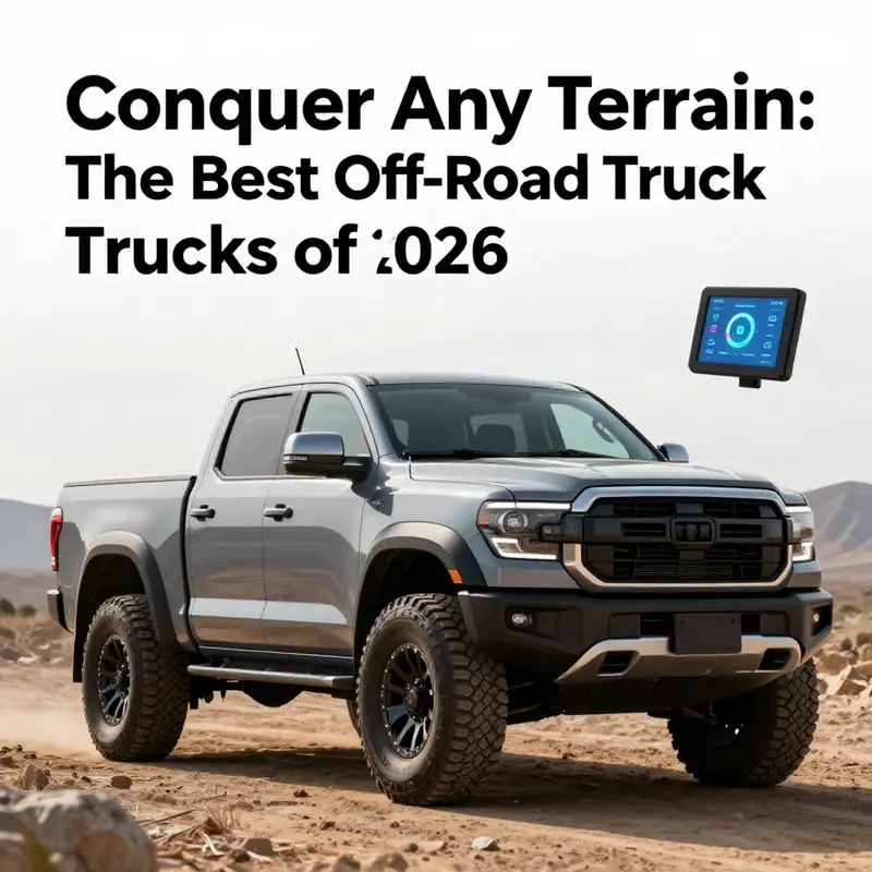 The top off-road trucks for 2026 showcasing their robust designs and capabilities in a rugged landscape.