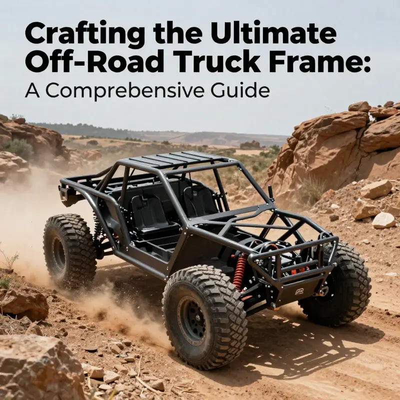 An off-road truck traversing a challenging terrain, demonstrating the ruggedness of a well-constructed frame.