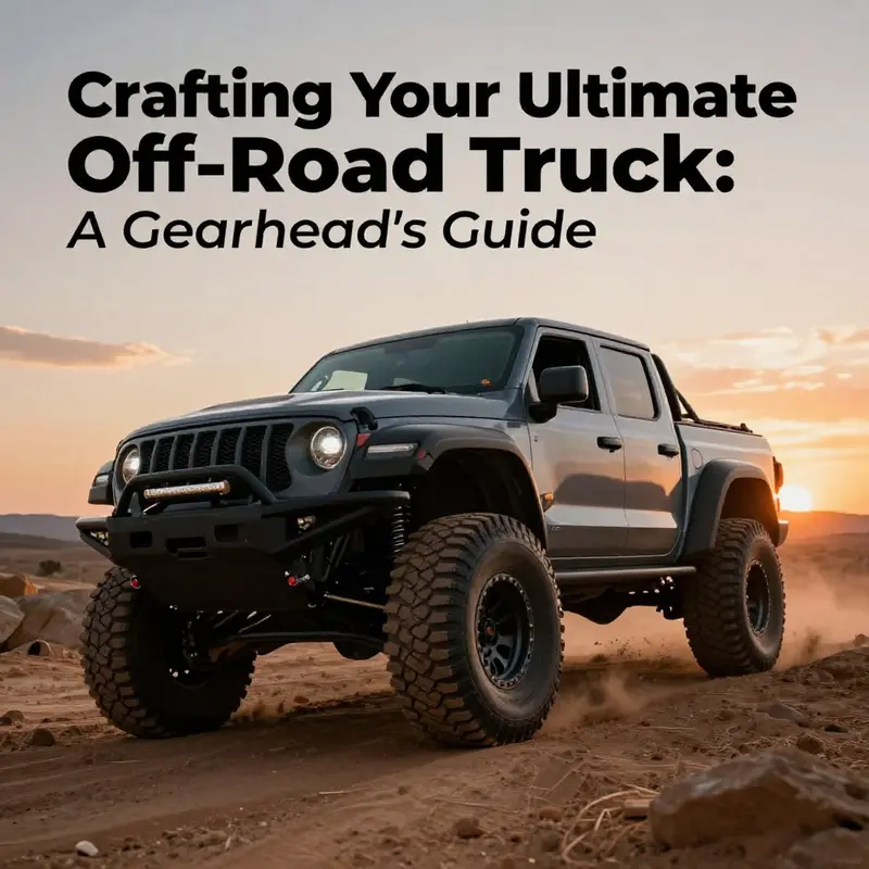 An off-road truck in action, representing the culmination of a successful build and the excitement of adventure.