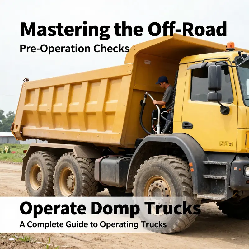 A meticulous pre-operation inspection ensures safety and efficiency before handling the dump truck.