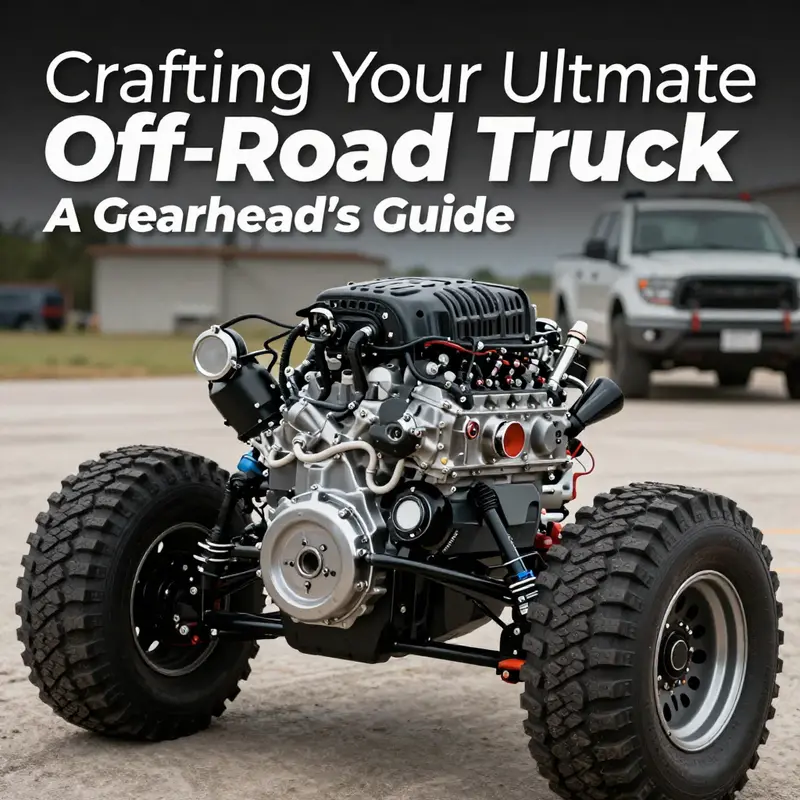 Off-road trucks navigating diverse terrains, emphasizing the importance of defining goals for truck builds.