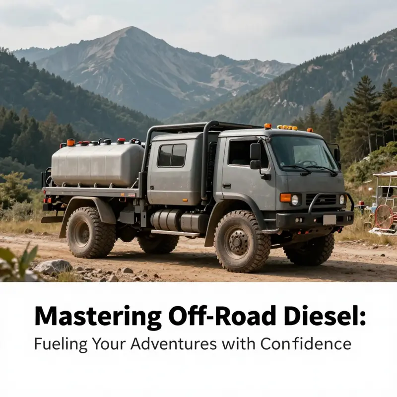 An off-road truck with a full diesel tank, ready for immediate adventures.