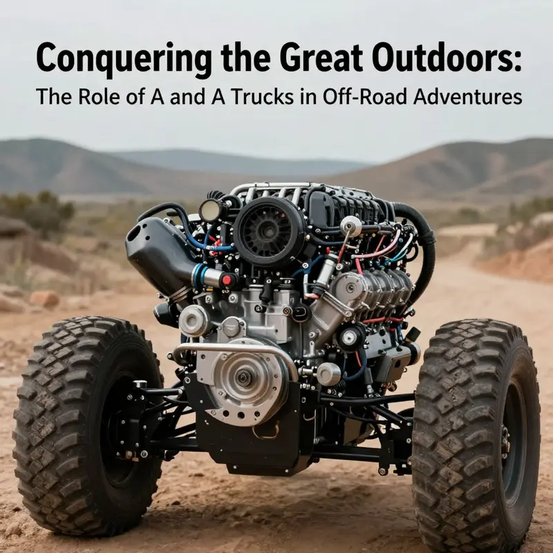 A showcase of A and A Trucks displaying their readiness for tough off-road conditions.