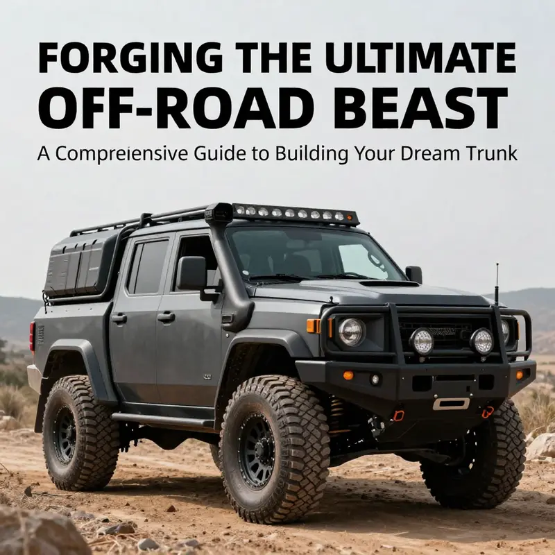 The backbone of your off-road truck, demonstrating robust upgrades to the chassis and suspension.