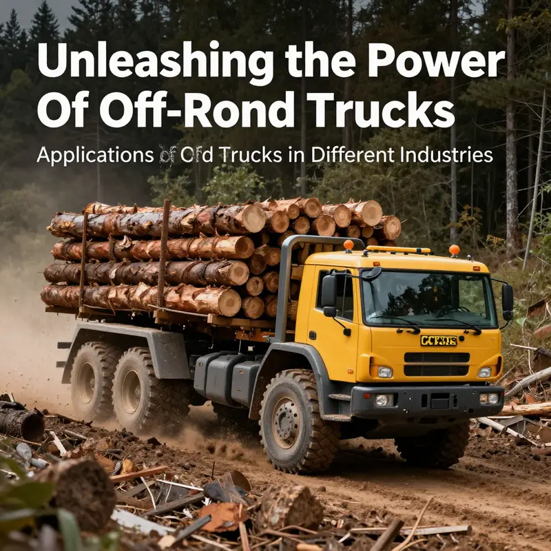 An off-road truck demonstrating its capabilities as it navigates a challenging forest trail.
