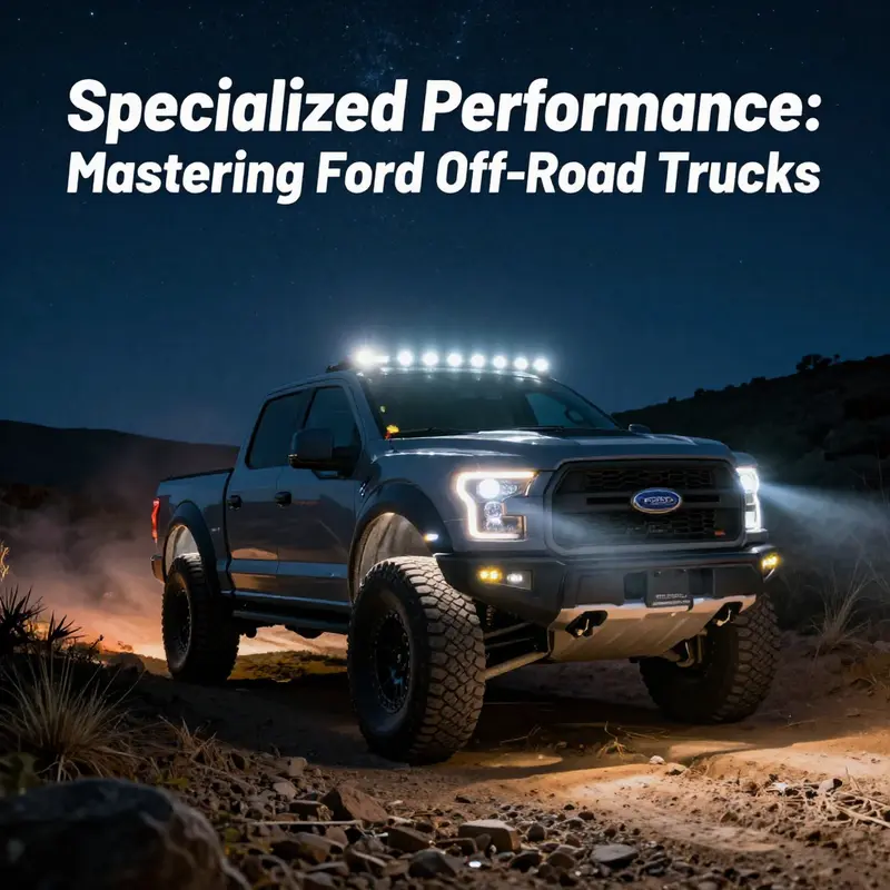 A Roush Performance modified Ford truck tackling challenging terrains with expert upgrades.