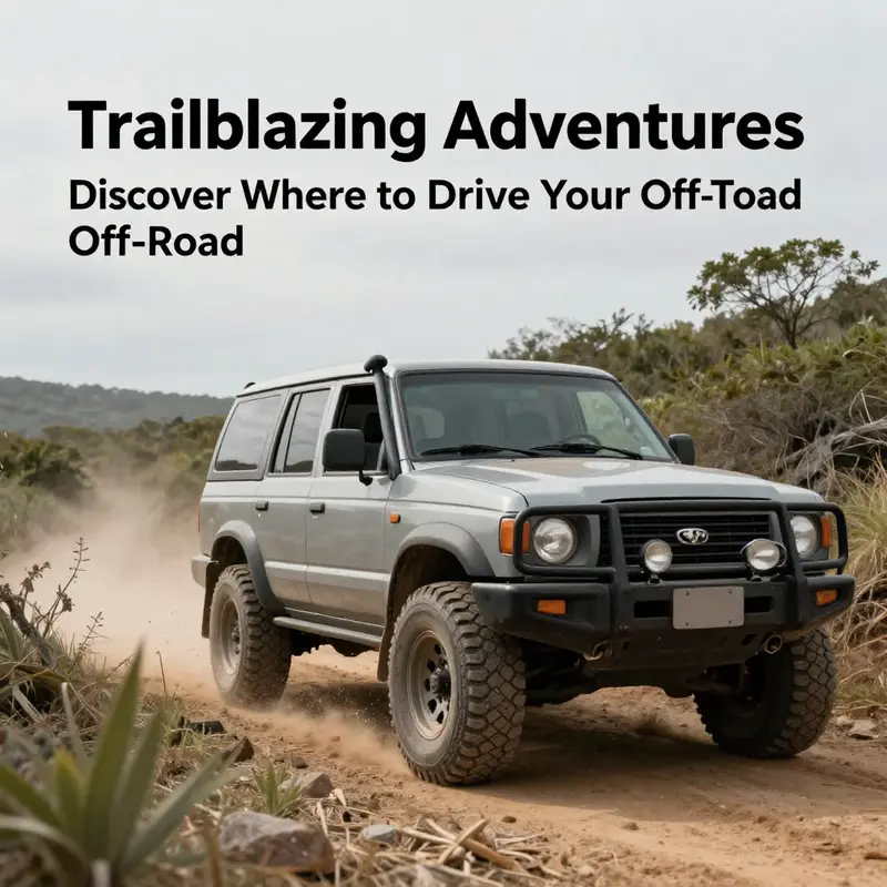 A thrilling view of trucks conquering diverse terrains at designated off-road parks.