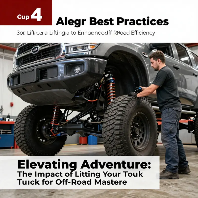 A truck with a lifted suspension conquers challenging terrain, highlighting the benefits of increased ground clearance.