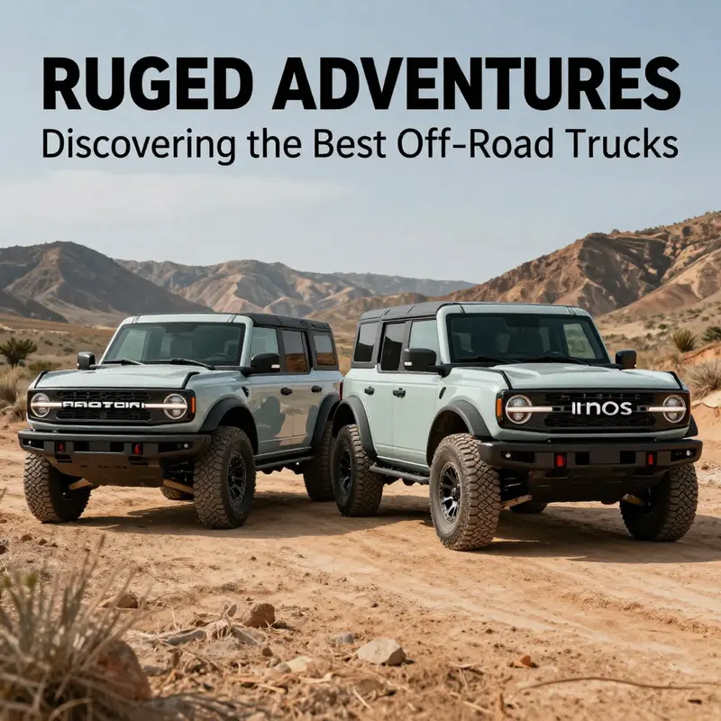 Cover image featuring Ford Bronco Raptor and Ineos Grenadier Quartemaster in off-road settings.