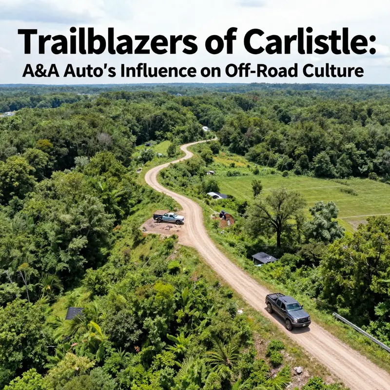 An aerial photo showcasing the scenic off-road trails and landscapes of Carlisle, PA, where A&A Auto plays a pivotal role in the adventure culture.