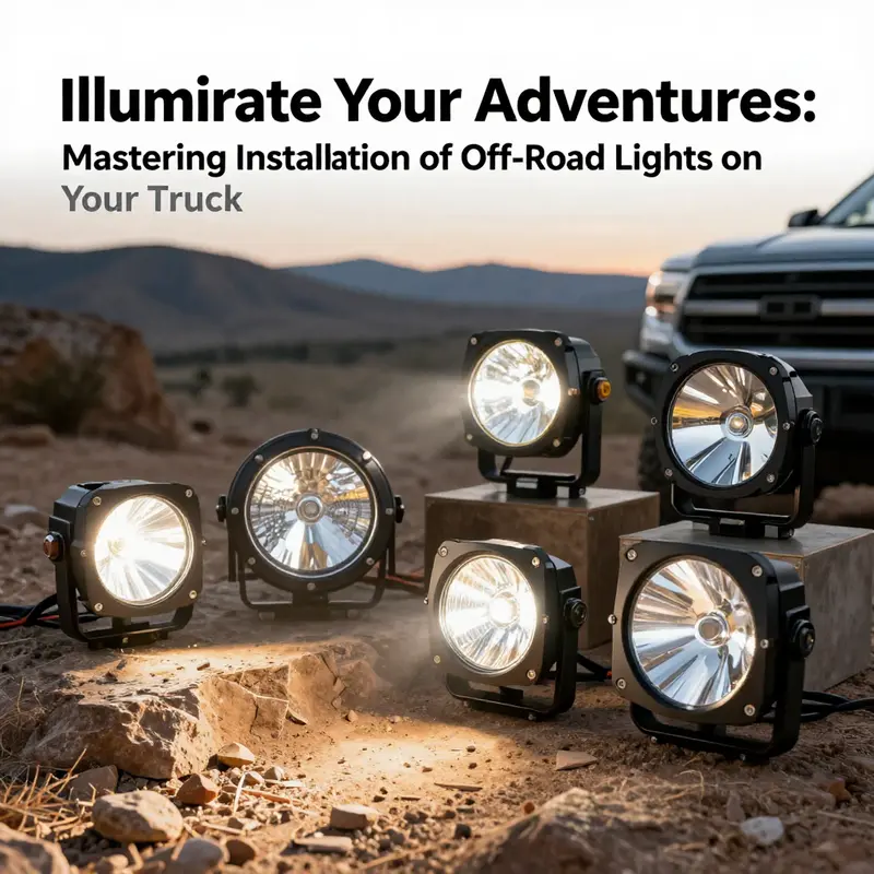 Exploring the different types of off-road lights for optimal truck visibility.