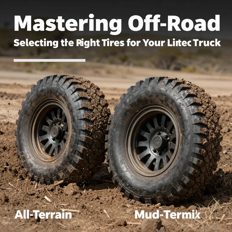 Choosing the right terrain is essential for tire selection; this truck illustrates the diverse off-road environments.