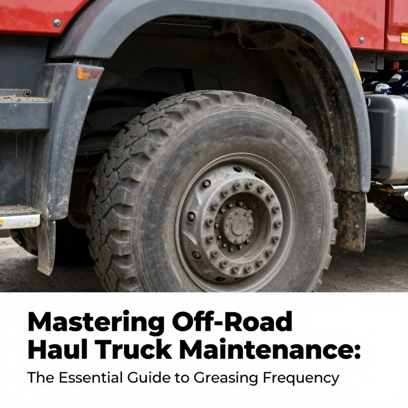 Daily greasing is crucial for the longevity of off-road haul trucks.