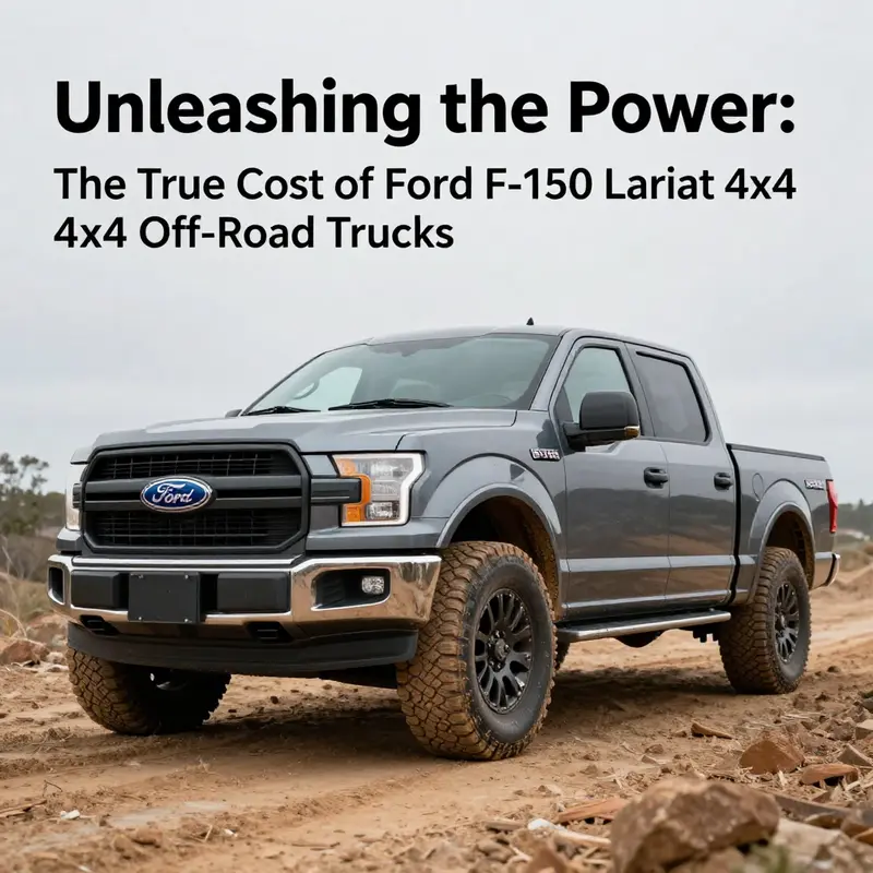 An overview of the Ford F-150 Lariat 4×4 Off-Road truck emphasizing its pricing structure.