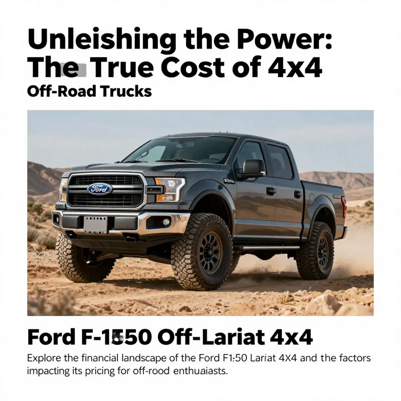 Ford F-150 Lariat 4x4 Off-Road truck navigating rugged terrains in an adventurous landscape.
