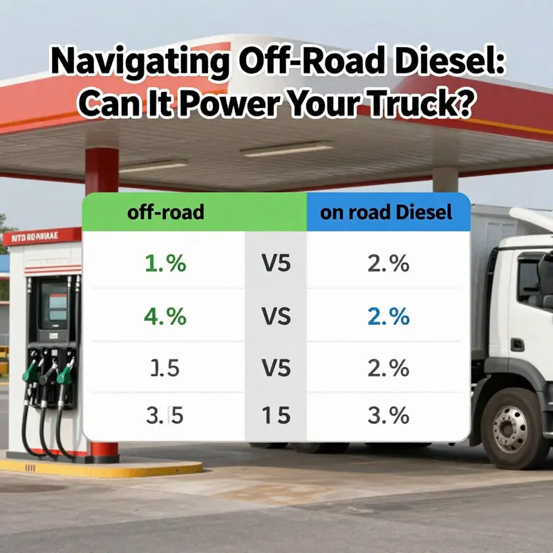 An off-road truck navigating through a rugged terrain, reflecting the need for appropriate fuel usage.