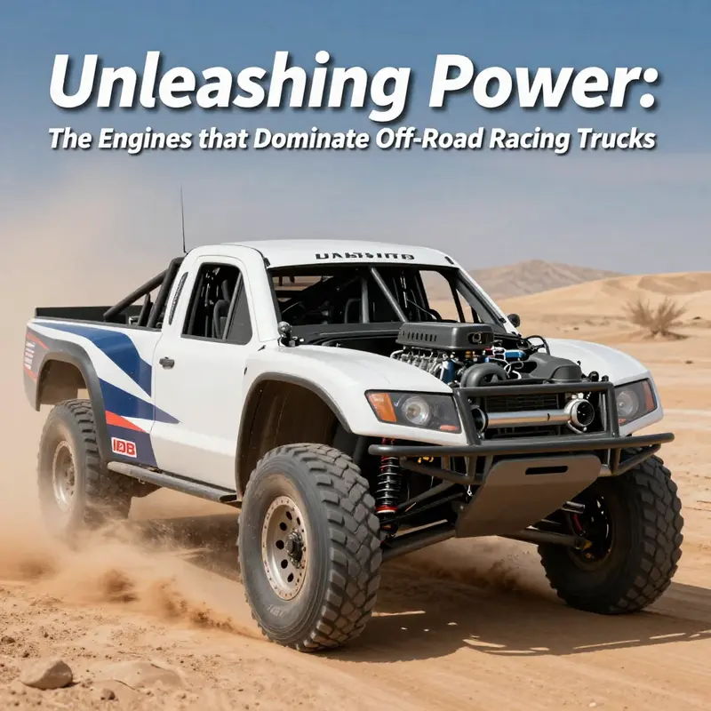 The heart of the machine: a durable large-displacement V8 engine built for off-road racing.