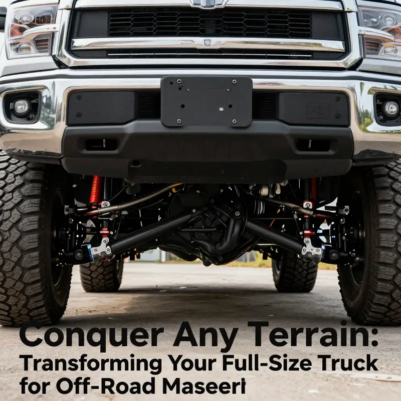 Upgrading the suspension system for improved off-road performance.