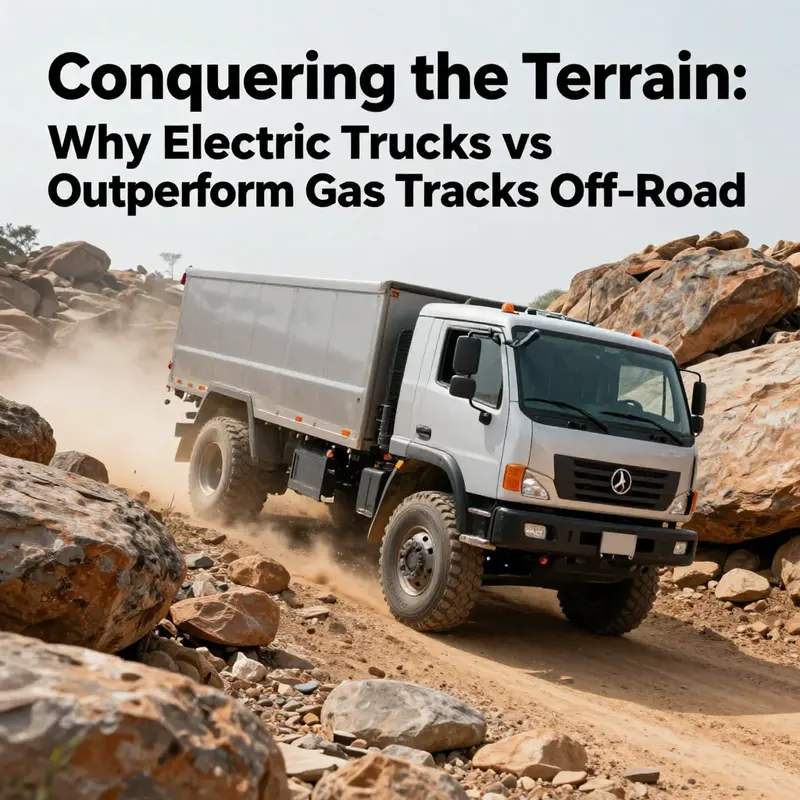 Electric trucks showcasing superior torque as they conquer steep and muddy terrain effortlessly.