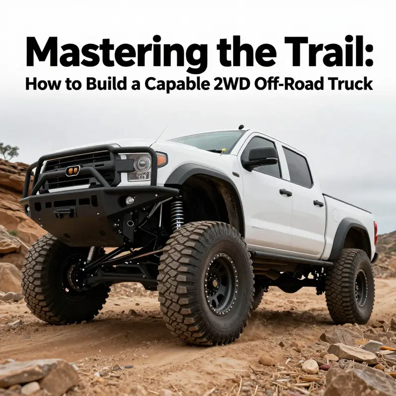 A 2WD truck adeptly navigating through various terrains, exemplifying the importance of purpose in off-road vehicle design.