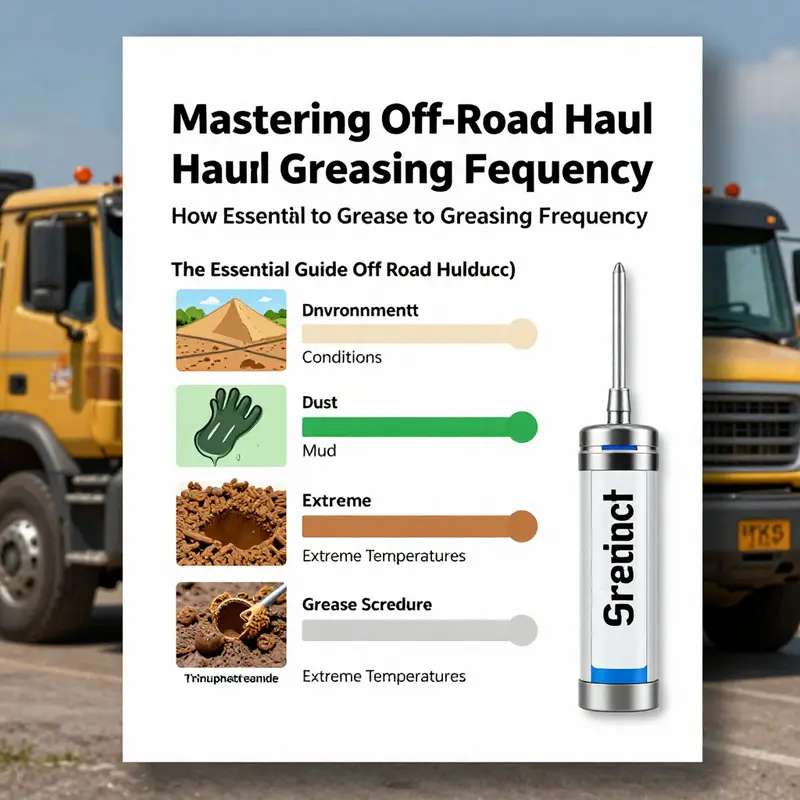 Daily greasing is crucial for the longevity of off-road haul trucks.