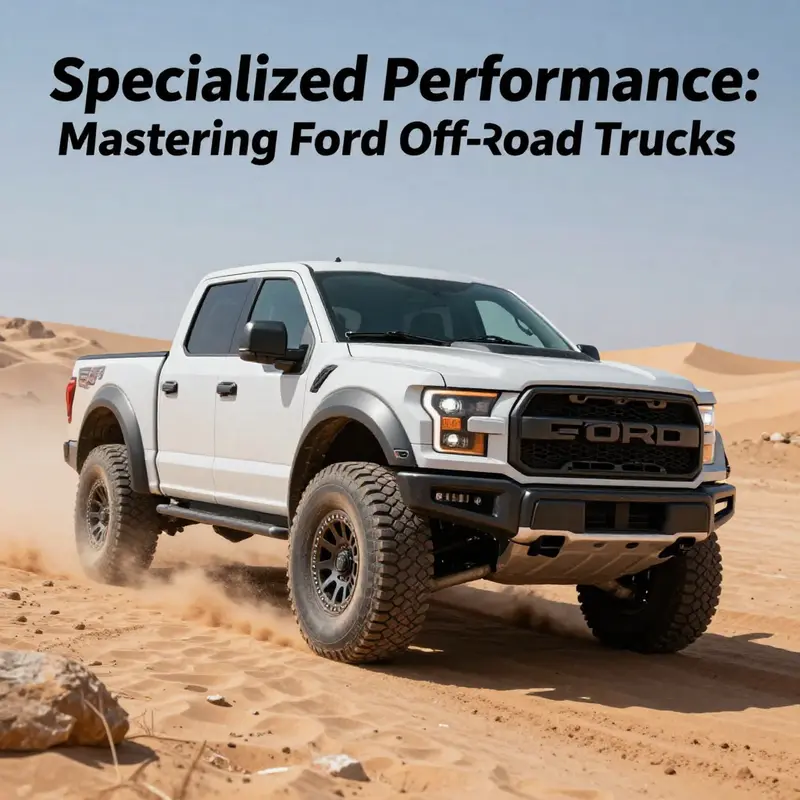 A Roush Performance modified Ford truck tackling challenging terrains with expert upgrades.