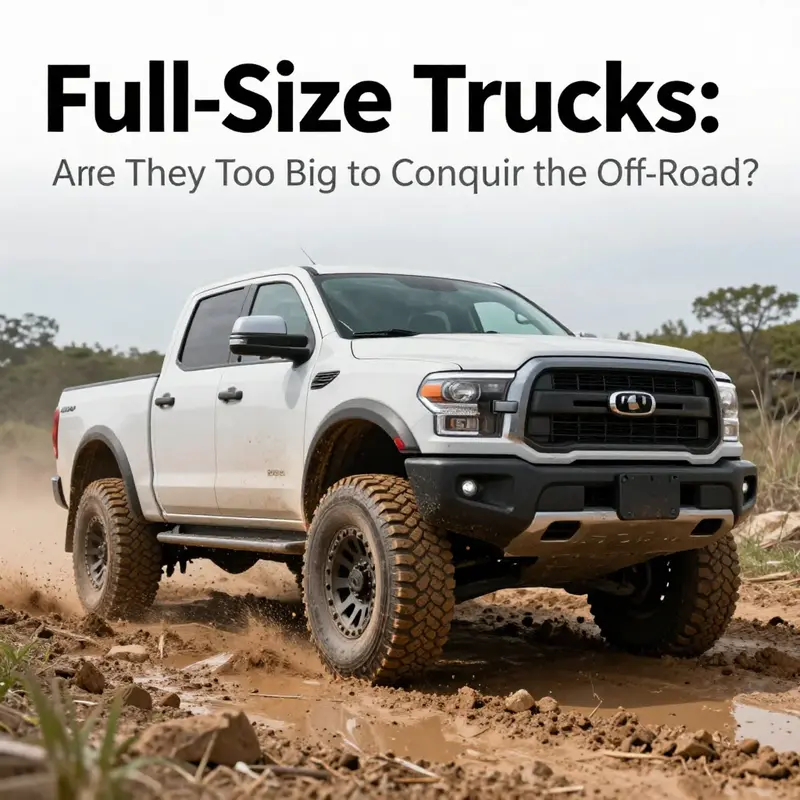 A full-size truck tackling a challenging incline, demonstrating its impressive off-road capabilities.