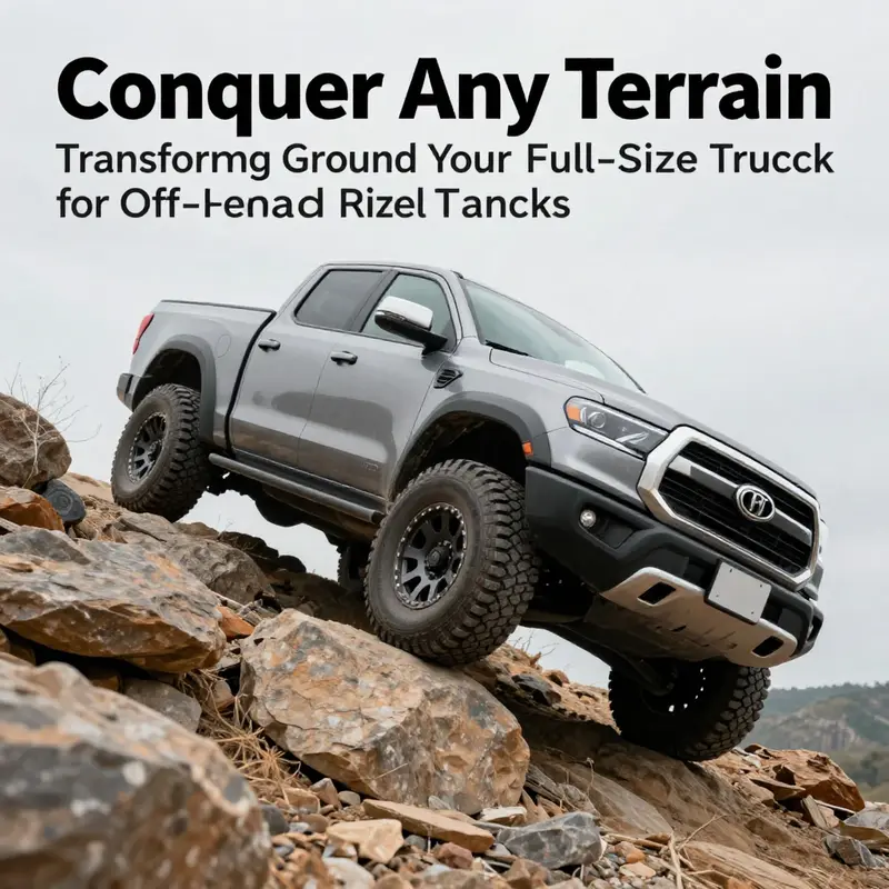 Upgrading the suspension system for improved off-road performance.