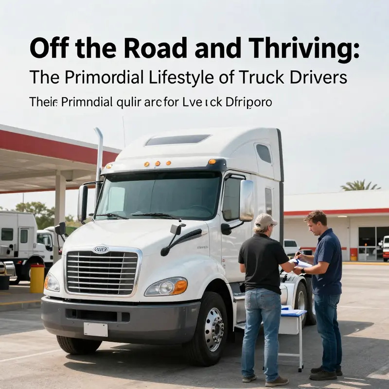Inside the mobile home of a truck driver, balancing comfort and functionality on the road.