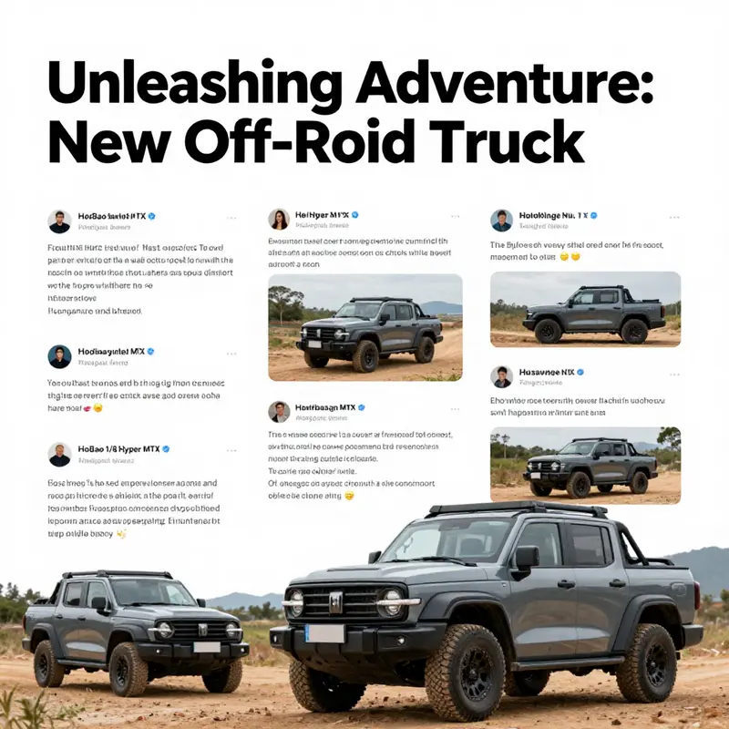 The HoBao 1/8 Hyper MTX Monster Truck conquering rugged terrains.