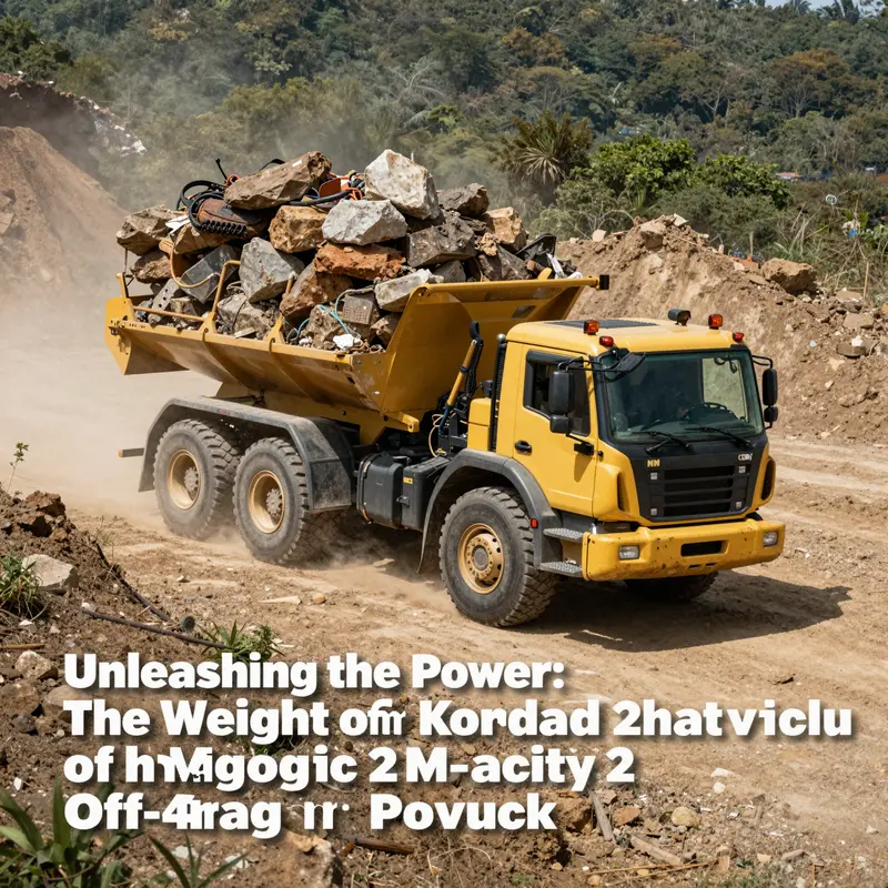 The Komatsu HM400-2 displaying its impressive gross vehicle weight specifications.