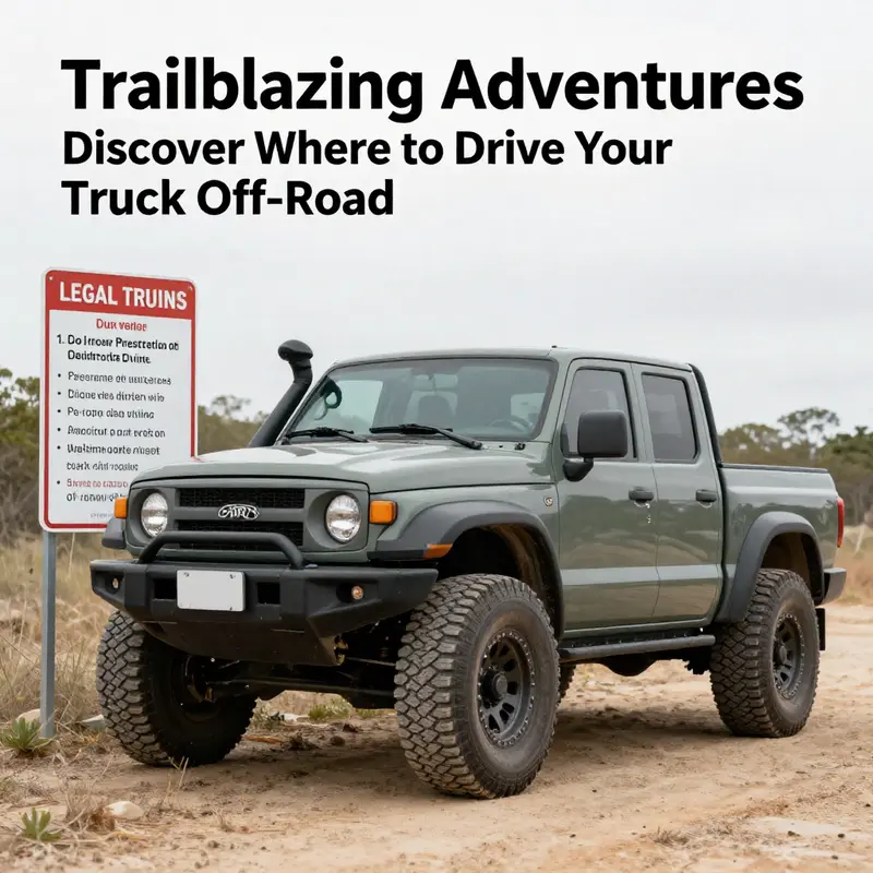 A thrilling view of trucks conquering diverse terrains at designated off-road parks.