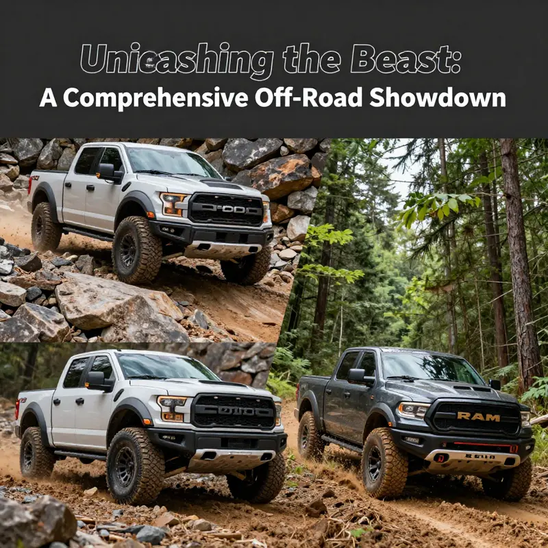 The Ford F-150 Raptor and Ram 1500 Rebel face off in a battle of off-road supremacy.