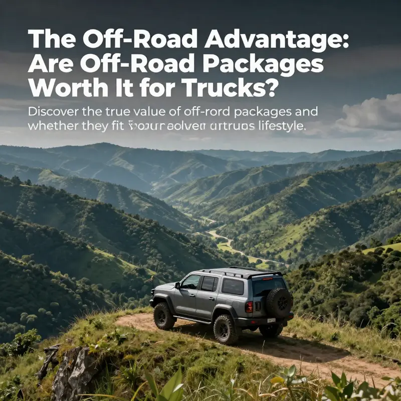 An adventurous truck parked on a hillside, overlooking breathtaking valleys, representing the allure of off-road adventures.