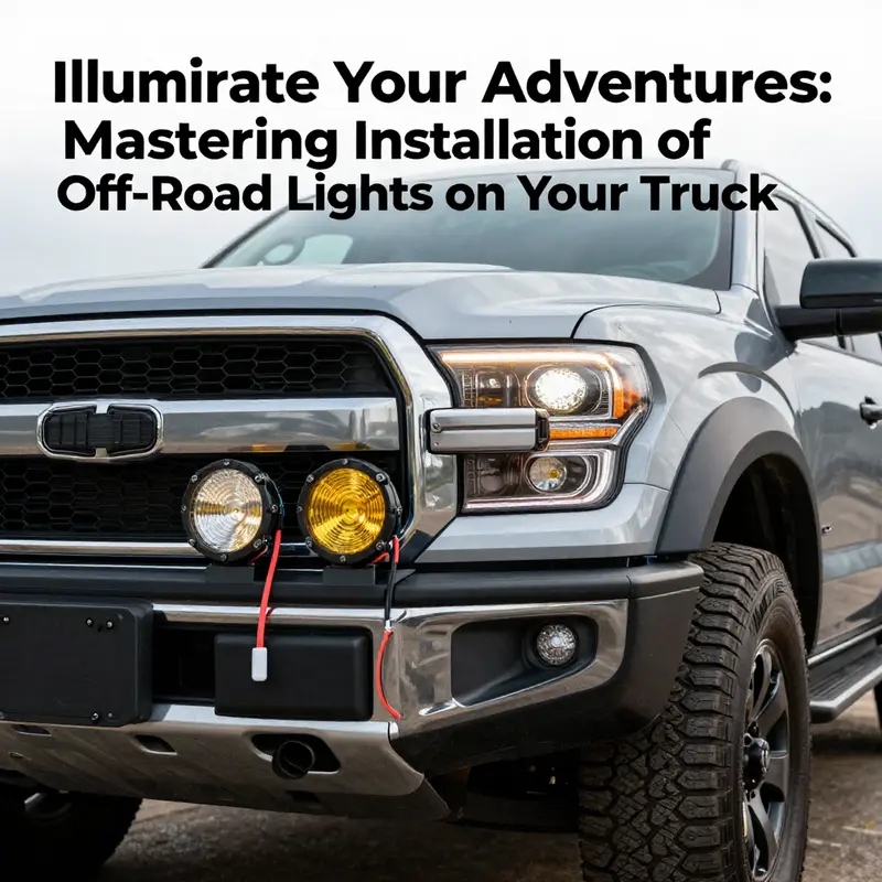 Exploring the different types of off-road lights for optimal truck visibility.